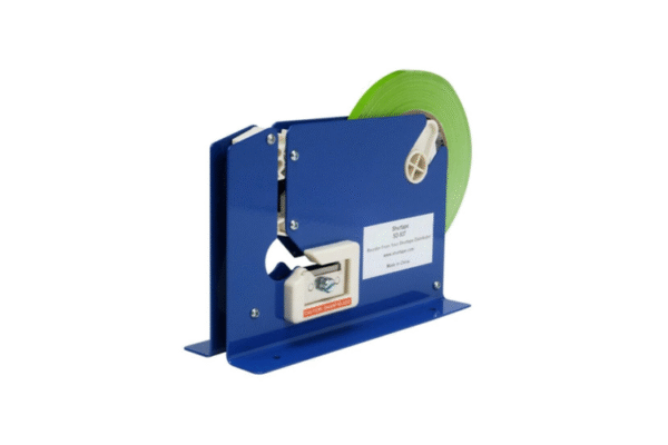 Table Top Bag Sealing Tape Dispenser from Suretape Blue